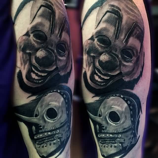 Nice Slipknot Members Masks Tattoo