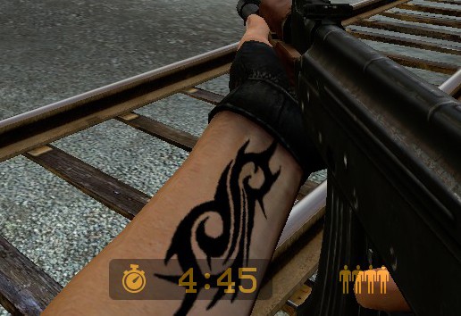 Nice Slipknot Tribal Logo Tattoo On Wrist