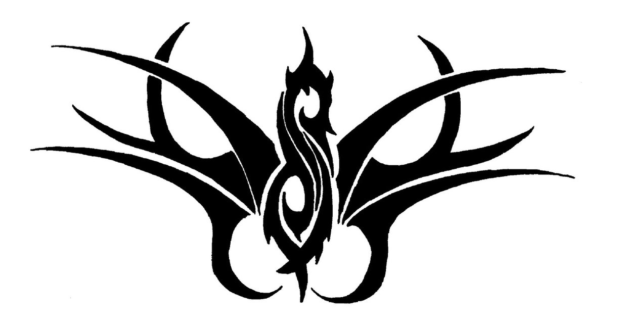 Superb Slipknot Tribal Logo Tattoo Design By Gothoir