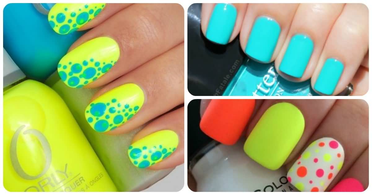 Three Adorable Neon Nail Art Design Ideas