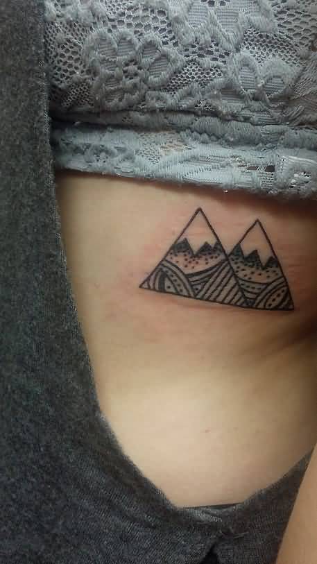 Tiny Triangle Mountain Tattoo