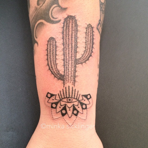Unique Cactus Tattoo