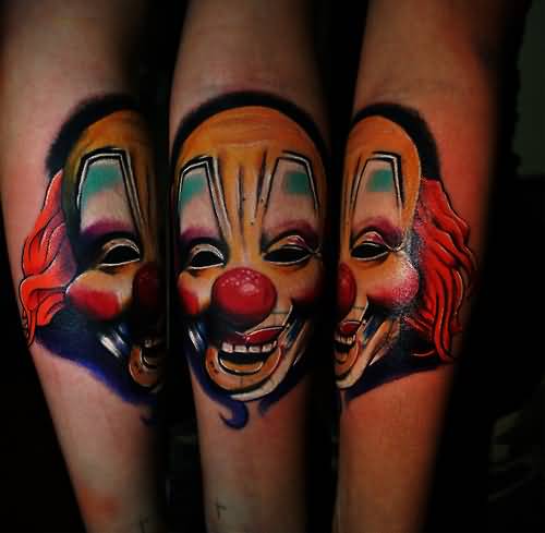 Wonderful Shawn Of Slipknot Mask Tattoo On Arm Sleeve