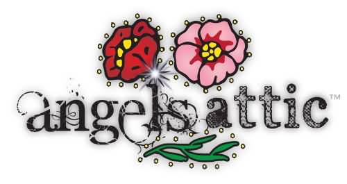 Angel Is Attic Flowers Clipart Image