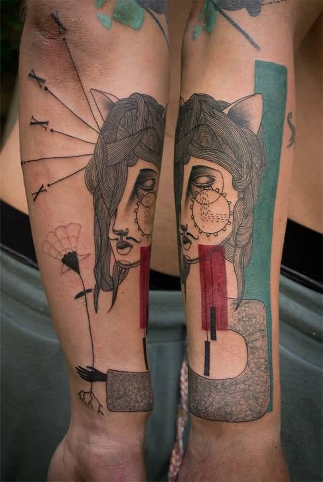 Artistic Tattoo On Sleeve by Christopher Jobson