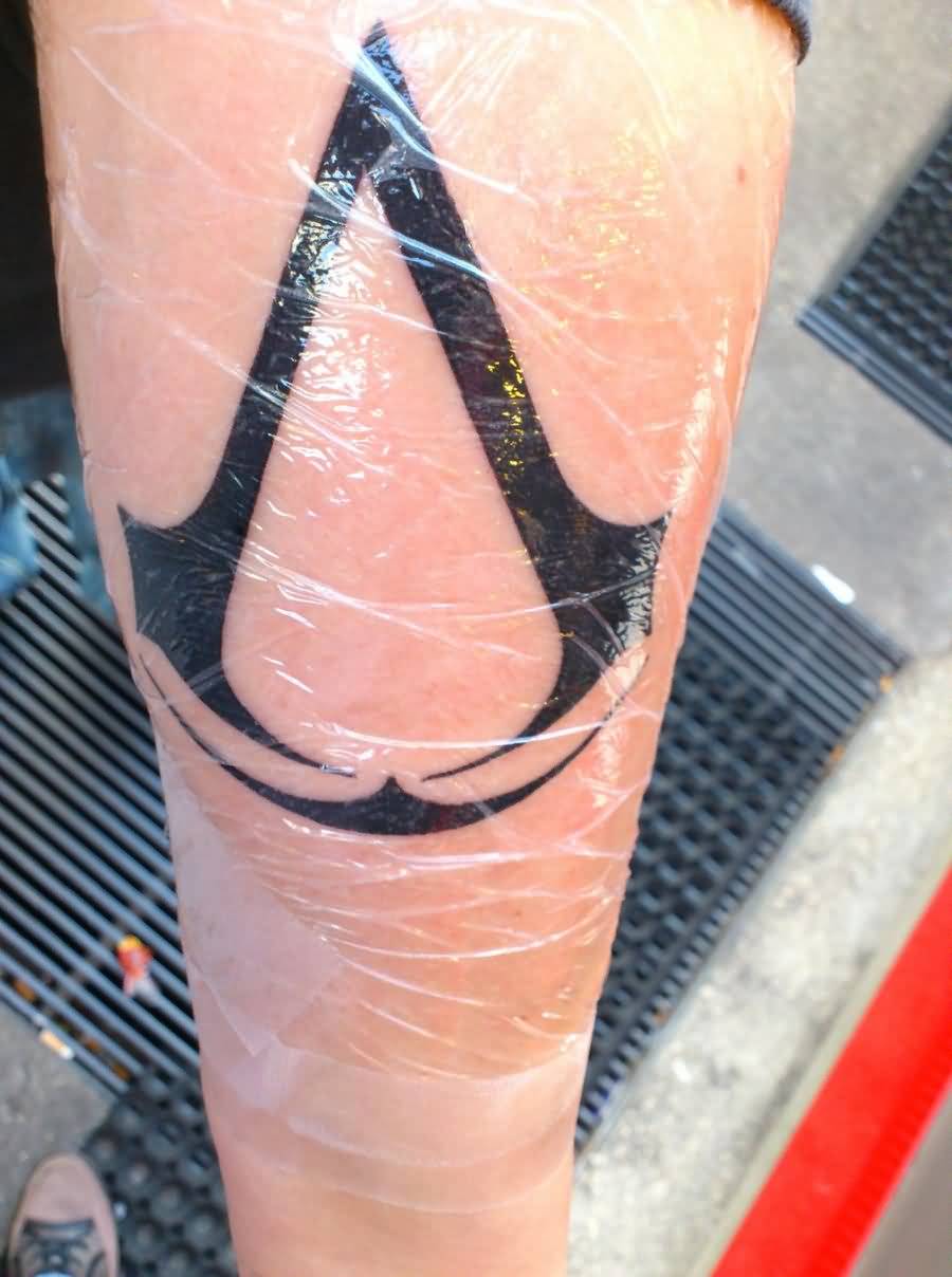 Assassins Creed Tattoo On Arm Sleeve by Psychohidan