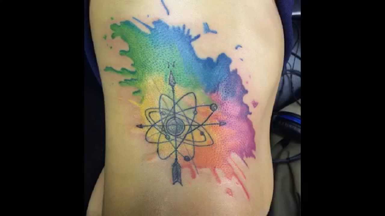 Atomic Universe Tattoo Design Idea