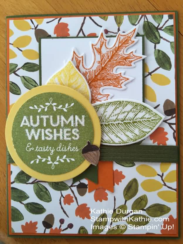 Autumn Wishes & Tasty Dishes Invitation Card
