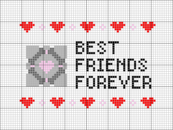 Best Friends Forever Hearts Picture