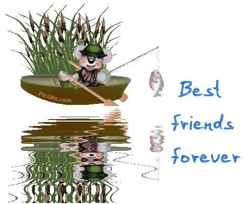 Best Friends Forever Tatty Teddy In Boat Animated Picture