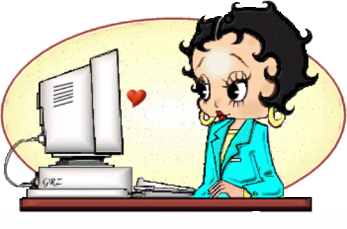 Betty Boop Chatting Online Animated Picture