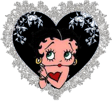 Betty Boop Hearts Animated Picture