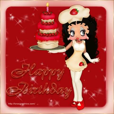 Betty Boop Wishing You Happy Birthday