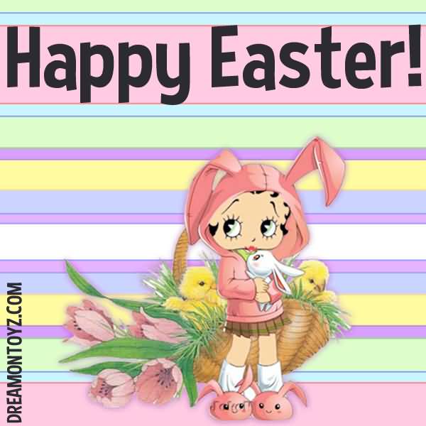 Betty Boop Wishing You Happy Easter Picture