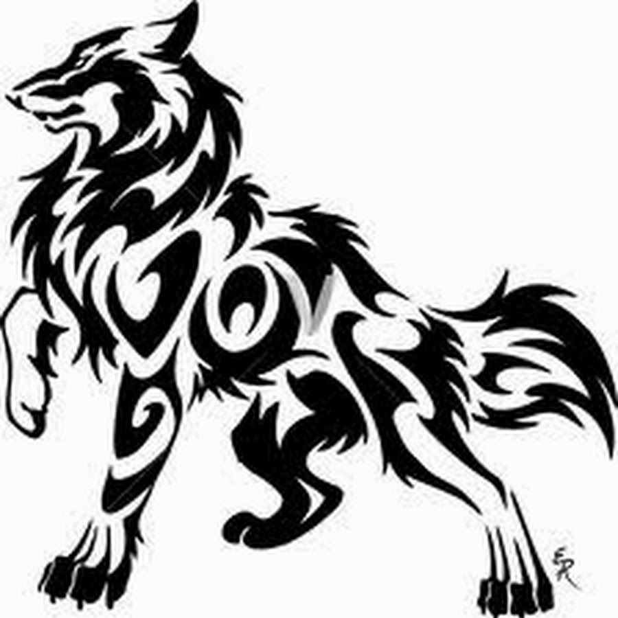 Brilliant Tribal Wolf Tattoo Design