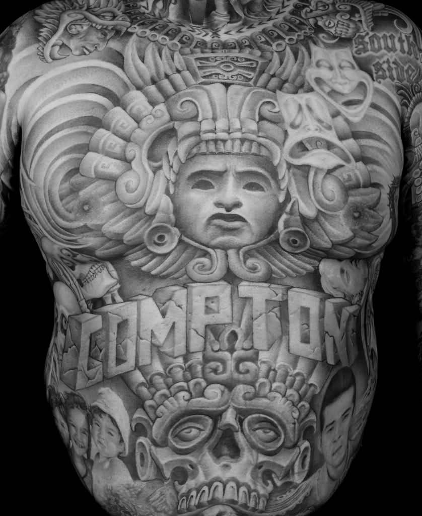Chicano Tattoo On Man Full Body