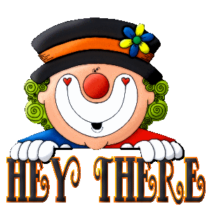 Clown Saying Hey There Animated Picture