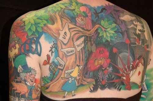 30+ Cool Alice in Wonderland Tattoos