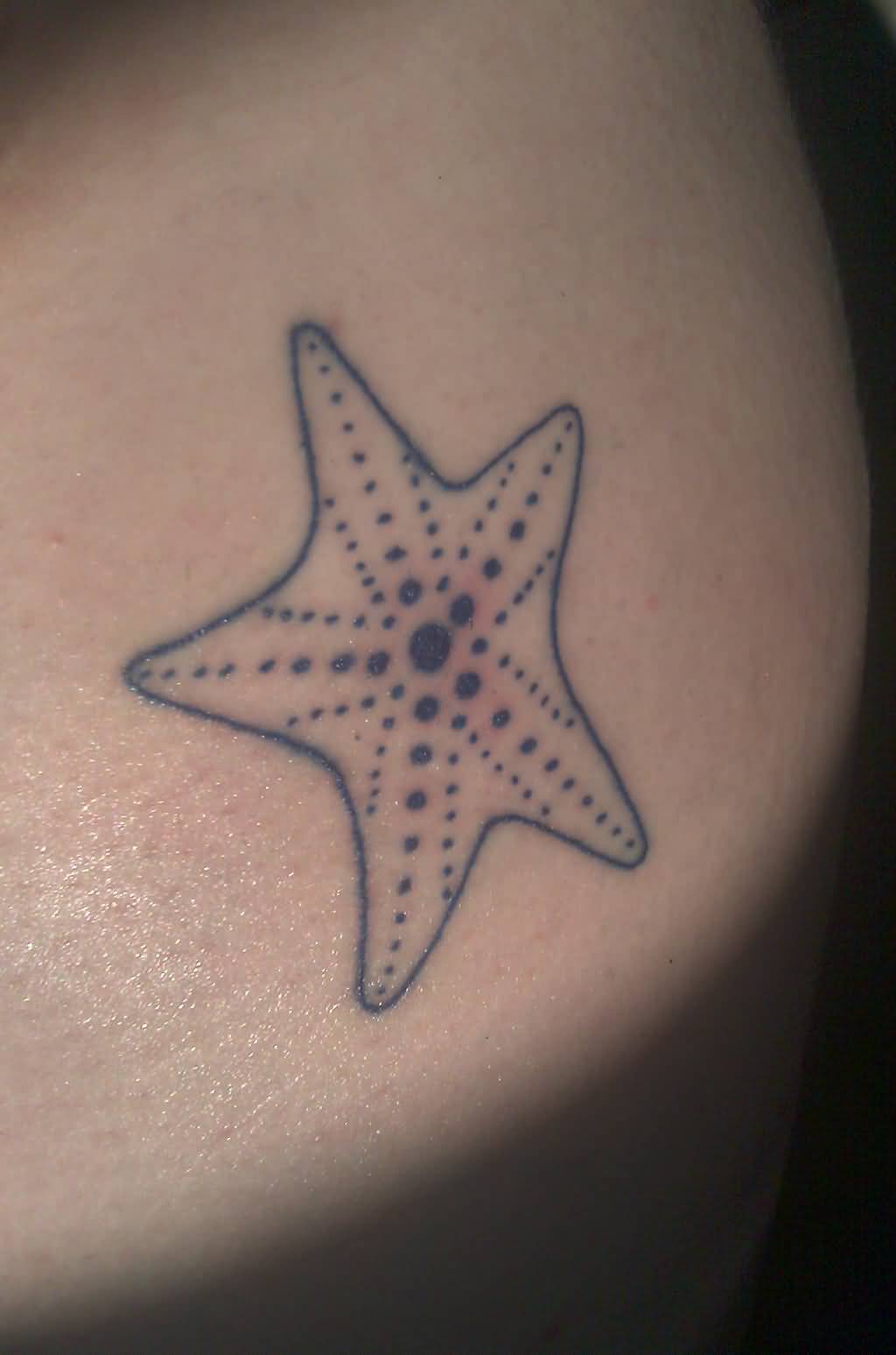 Colorless Starfish Tattoo