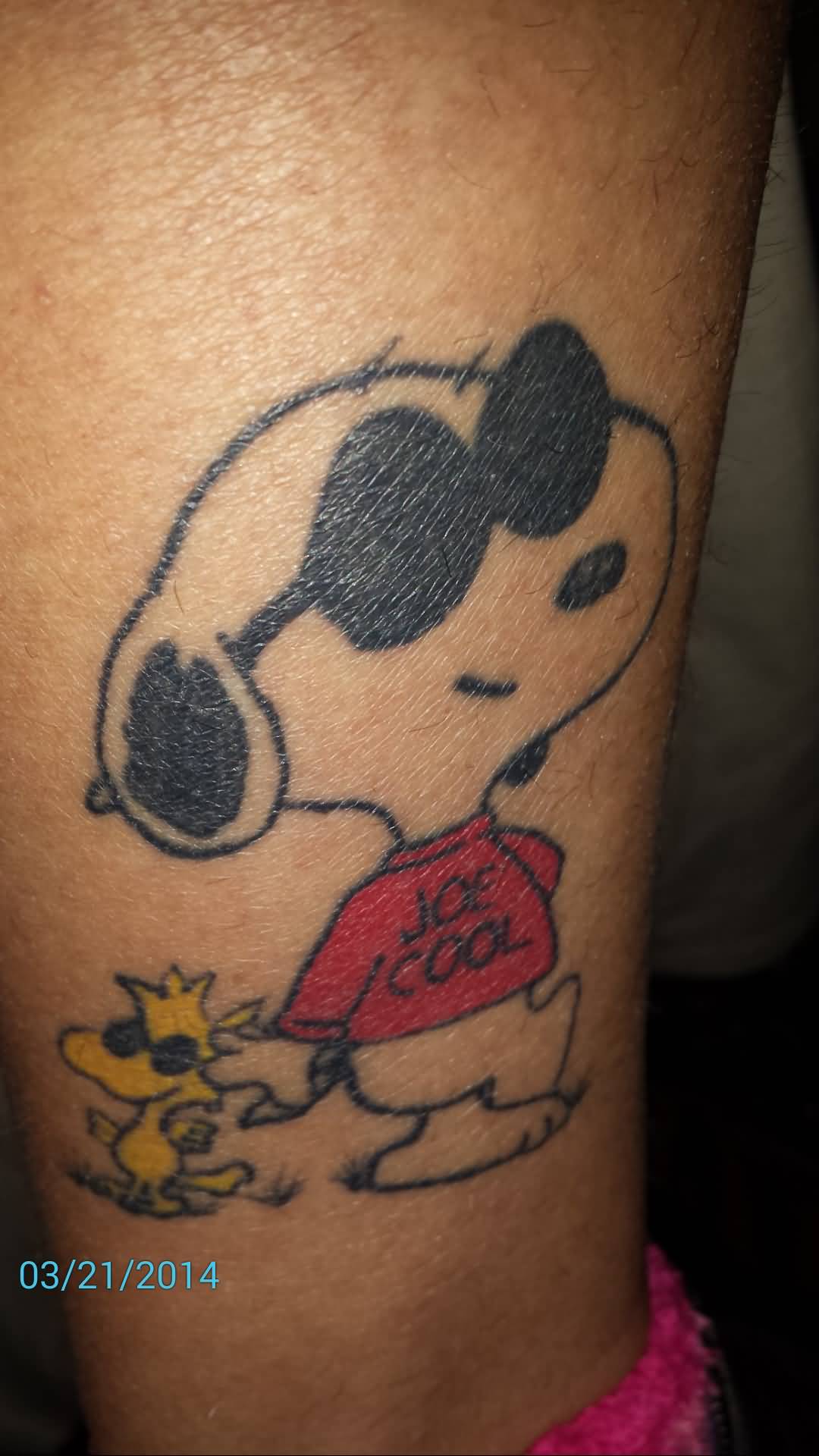 Cool Snoopy Tattoo Idea