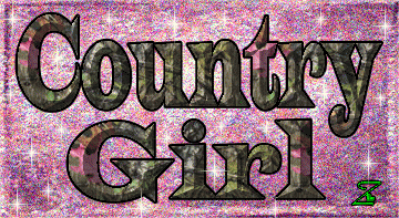 Country Girl Glitter Picture