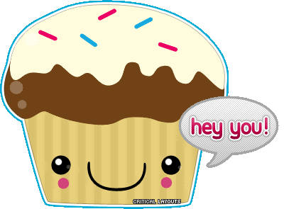 Cupcake Says Hey You Animated Picture