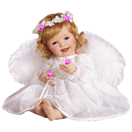 Cute Little Girl In Angel's Dress Picture