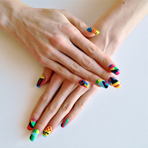 Cute Multicolor Nail Art Design Ideas