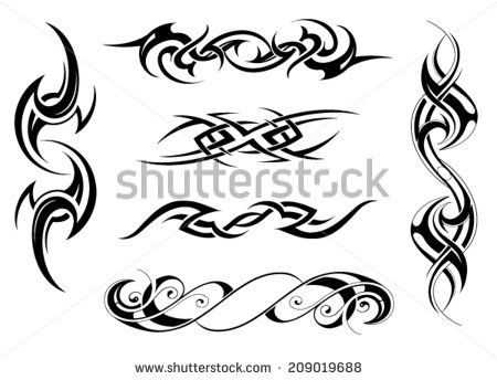 Different Tribal Designs Tattoo