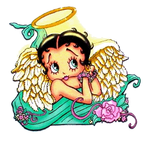 Divine Angel Betty Boop Winking Eyes Glitter