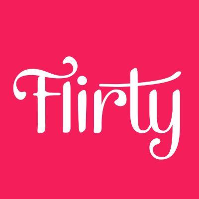 Flirty Text On Pink Background