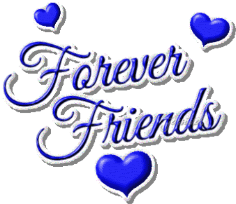 Friends Forever Color Changing Hearts Animated Picture