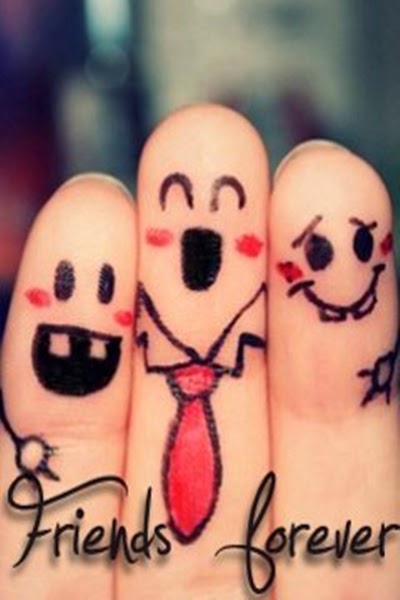 Friends Forever Fingers Art Picture