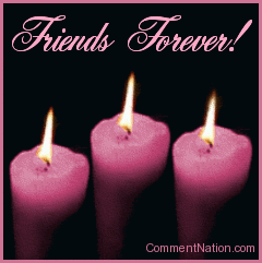 Friends Forever Lighting Candles Animated Picture