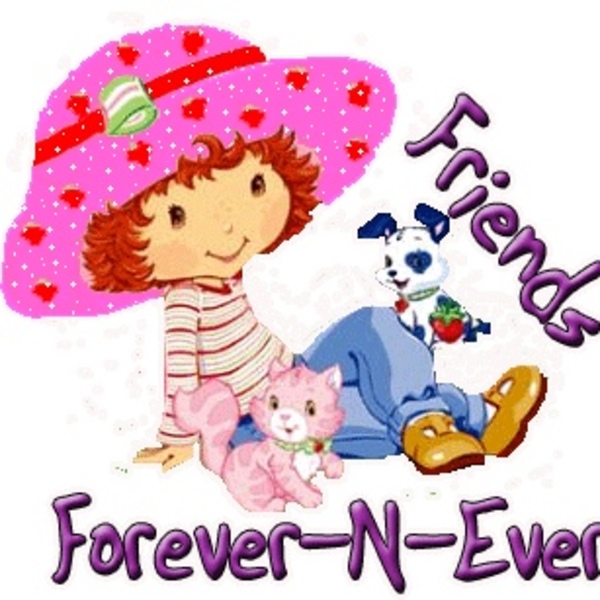 Friends Forever-N-Ever Cute Little Girl With Kitten And Puppy Picture