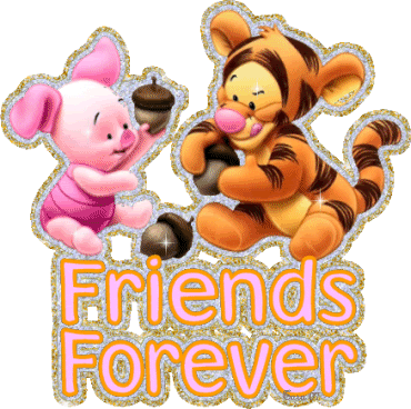 Friends Forever Winnie Pooh And Piglet Glitter Picture