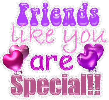 Friends Like You Are Special Hearts Glitter