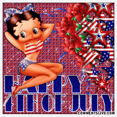 Happy Fourth Of July Greetings From Betty Boop