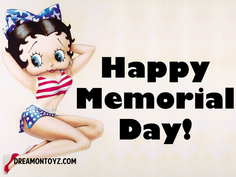Happy Memorial Day Wishes From Betty Boop.