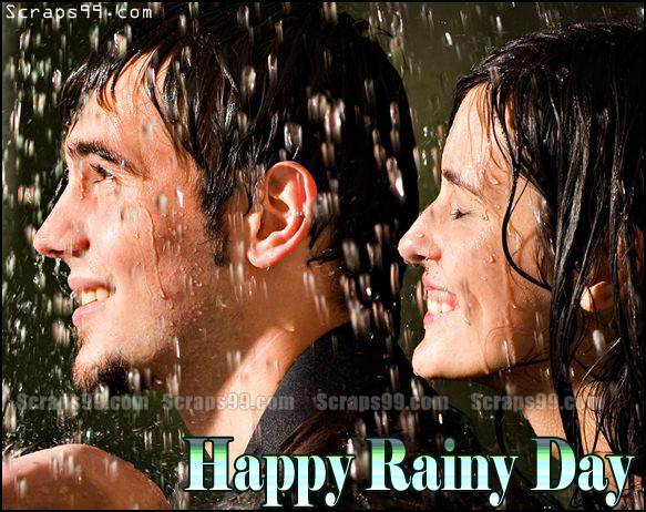 Happy Rainy Day Couple Picture