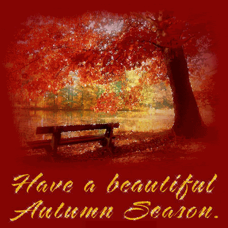 Have A Beautiful Autumn Season Glitter Picture