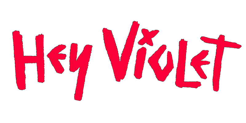 Hey Violet Color Changing Animated Text Picture