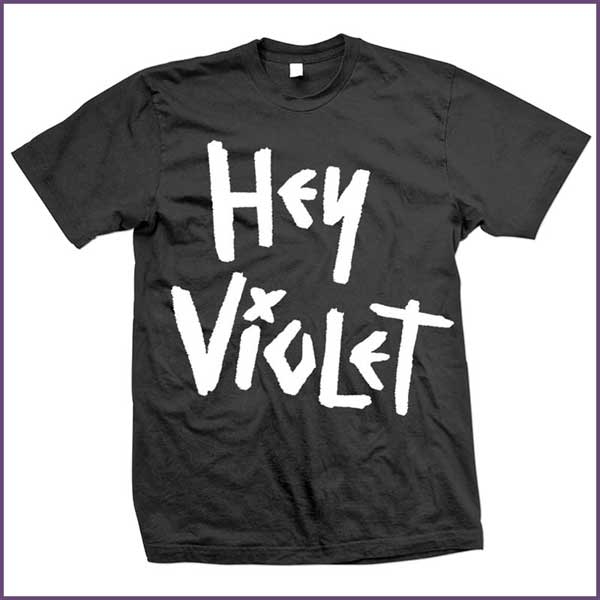 Hey Violet Written On Tshirt Picture