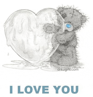 I Love You Tatty Teddy Melting Heart Picture