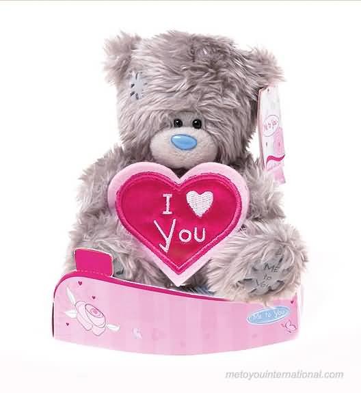I Love You Tatty Teddy Plush Heart