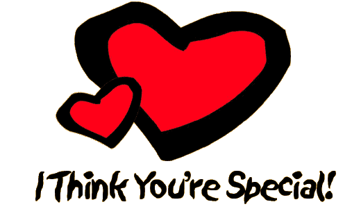 I Think You're Special Red Hearts Picture