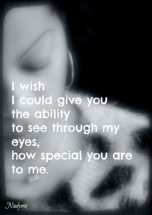I Wish I Could Give You The Ability To See Through My Eyes, How Special You Are To Me