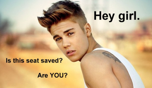 Justin Bieber Says Hey Girl Picture