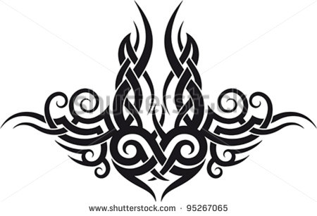 Maori Tribal Pattern Tattoo Design