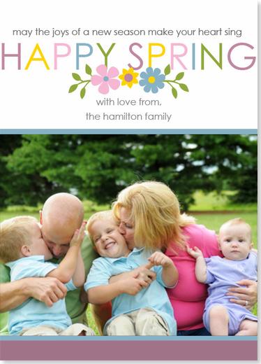 May The Joys Of New Season Make Your Heart Sing Happy Spring Greeting Card